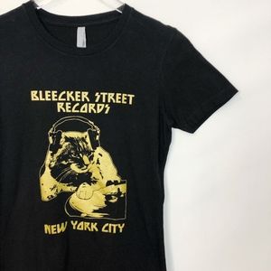 Tops - Bleecker Street Records Black Gold Graphic Tee S Tops - Bleecker Street Records Black Gold Graphic Tee S